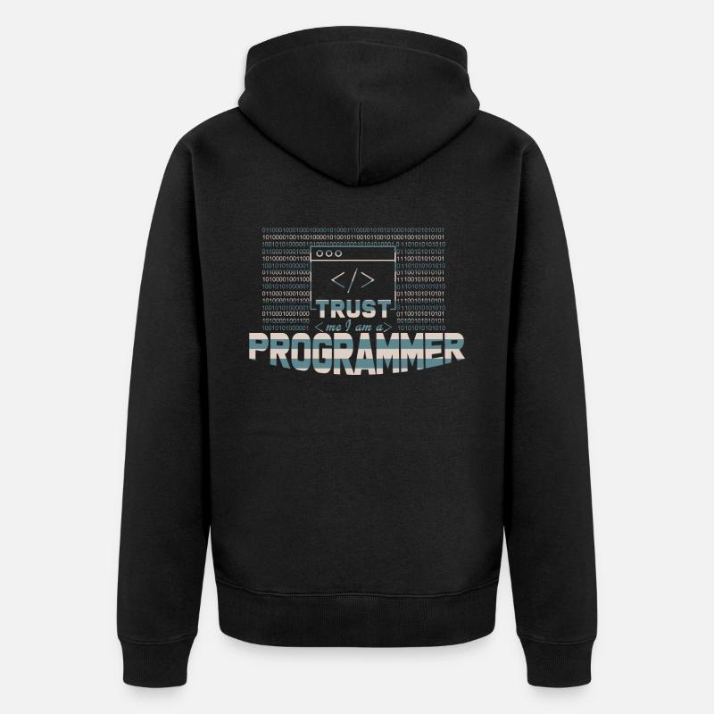 Programmierer - Unisex Premium Bio Zip Hoodie - Schwarz