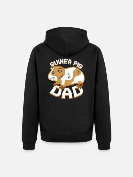 Papa cochon d'Inde - Veste à capuche bio Premium Unisexe - noir