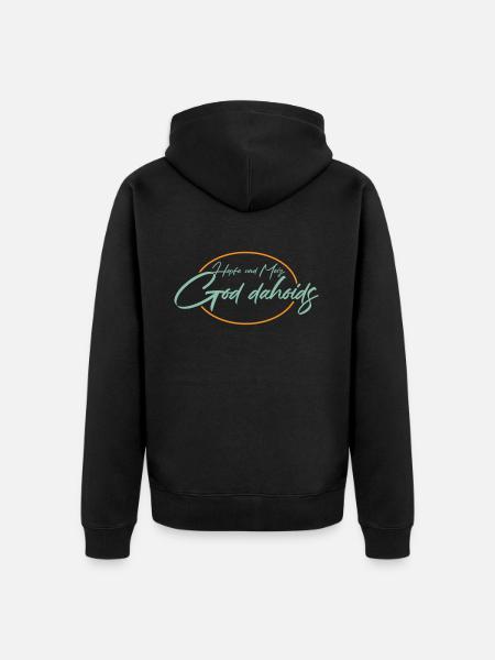 Bayrischer Spruch Bayern - Unisex Premium Bio Zip Hoodie - Schwarz