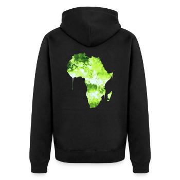 Afrique - Veste à capuche bio Premium Unisexe - noir - Dos - Nico (187cm)
