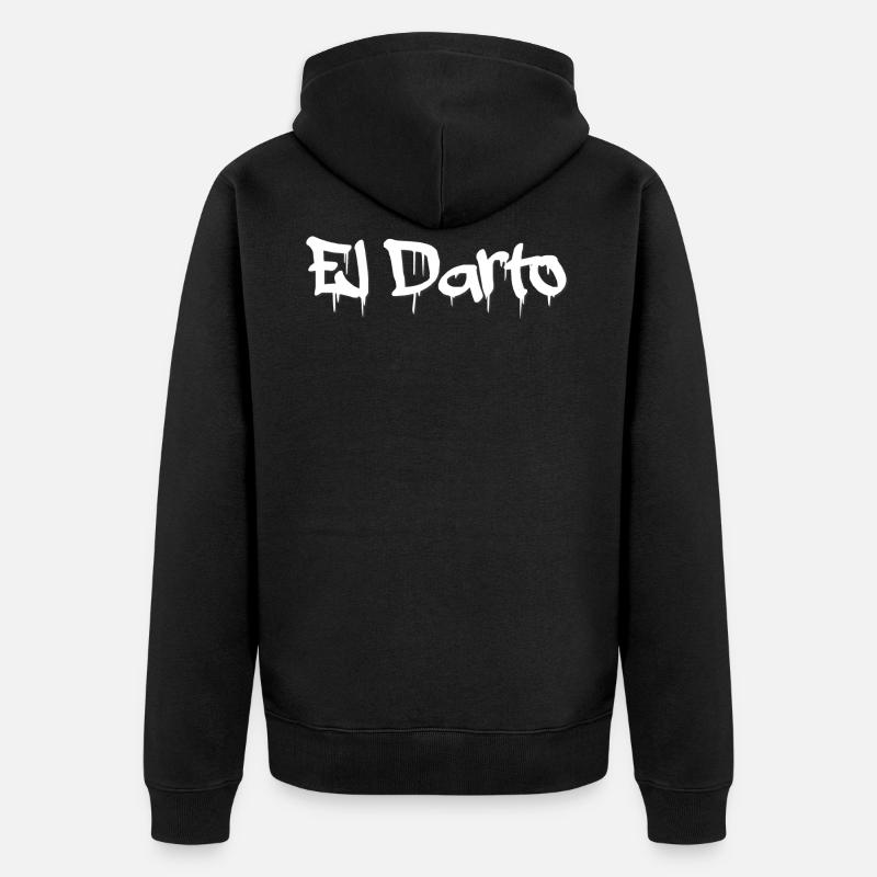 El darto - Veste à capuche bio Premium Unisexe - noir