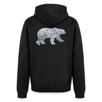 Ours polaire ours polaire polaire ours polaire Arctique Arctique - Veste à capuche bio Premium Unisexe - noir - Dos - Nico (187cm)