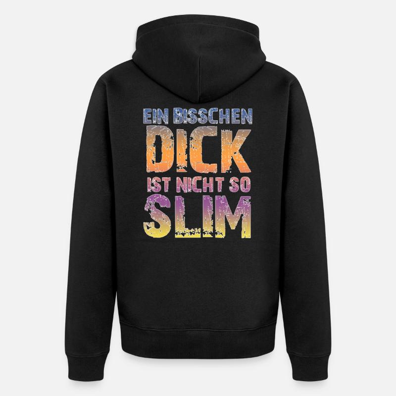 Perdre du poids - Veste à capuche bio Premium Unisexe - noir