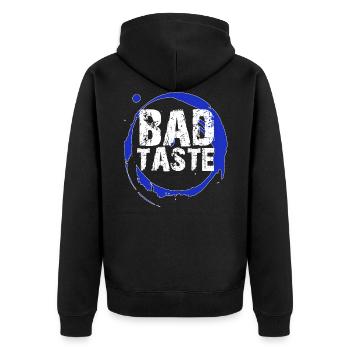 bad Taste Party Kostüm - Unisex Premium Bio Zip Hoodie - Schwarz - Hinten - Nico (187cm)