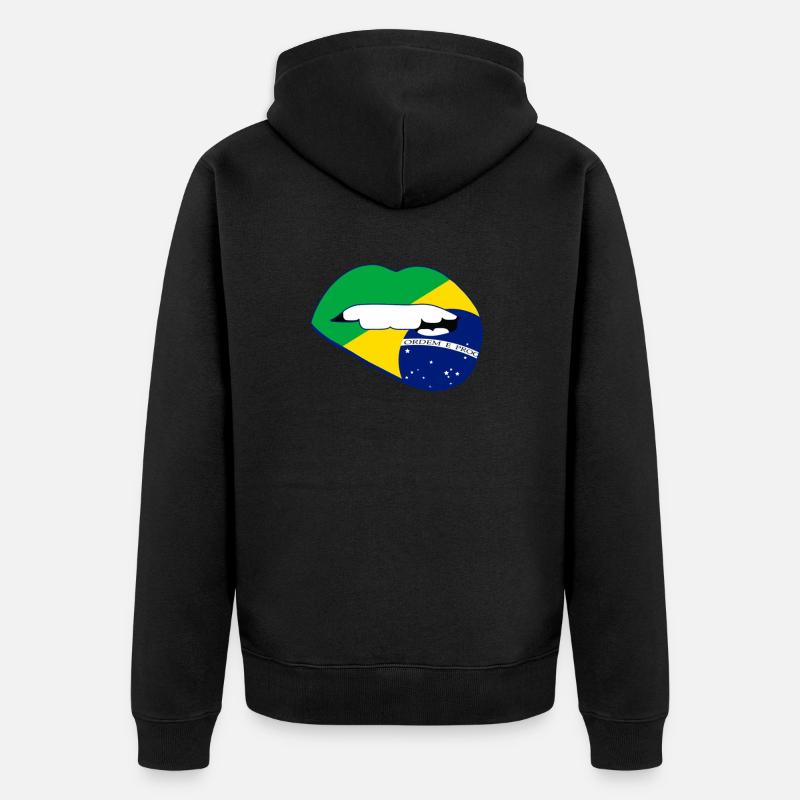 Brésil - Veste à capuche bio Premium Unisexe - noir