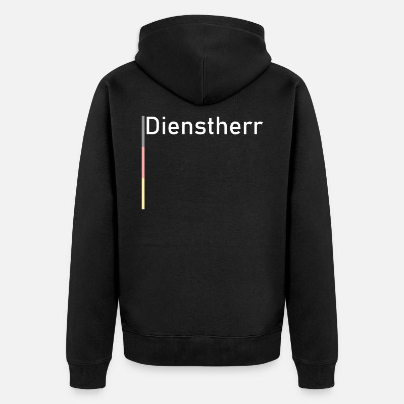 Beamte - Unisex Premium Bio Zip Hoodie - Schwarz