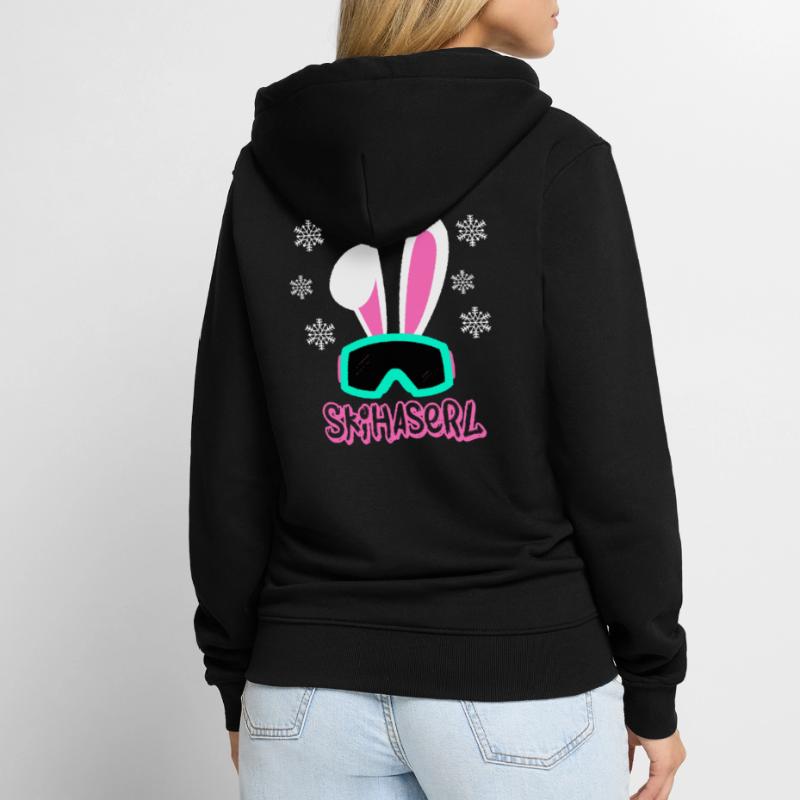 Skihaserl Unisex Premium Bio Zip Hoodie