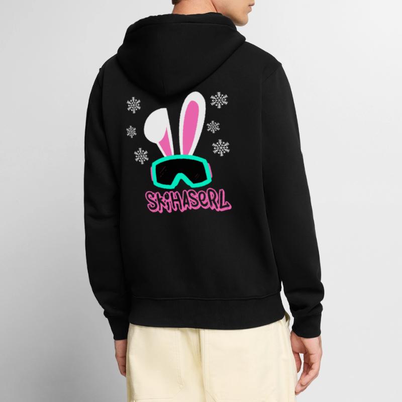 Skihaserl Unisex Premium Bio Zip Hoodie