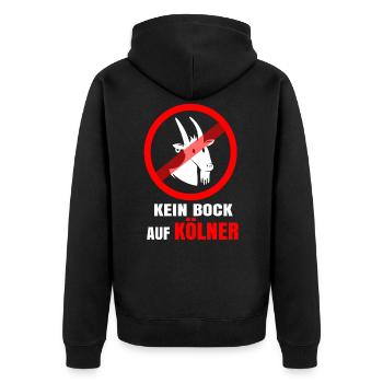Drunken Royals Geschenk Shirt Shirts Gift - Unisex Premium Bio Zip Hoodie - Schwarz - Hinten - Nico (187cm)