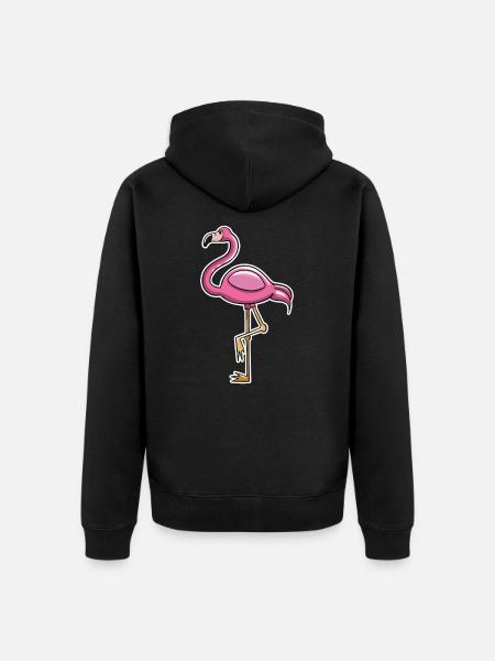Flamant - Veste à capuche bio Premium Unisexe - noir
