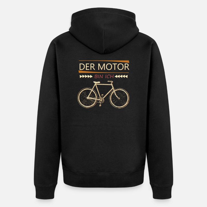 Dire à vélo - Veste à capuche bio Premium Unisexe - noir