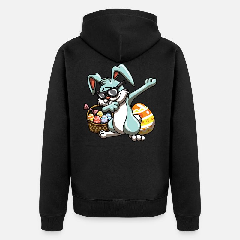 Cool Easter - Unisex Premium Organic Zip Hoodie - black