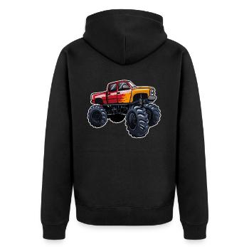 Monster Truck - Veste à capuche bio Premium Unisexe - noir - Dos - Nico (187cm)