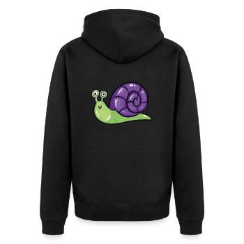 Escargot - Veste à capuche bio Premium Unisexe - noir - Dos - Nico (187cm)
