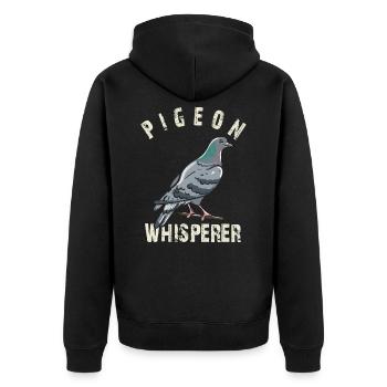 Pigeon Whisperer - Veste à capuche bio Premium Unisexe - noir - Dos - Nico (187cm)