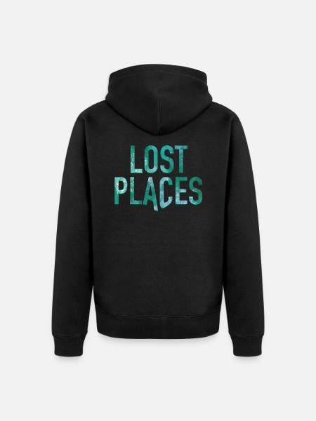 Lost Places - Urbex - Unisex Premium Organic Zip Hoodie - black