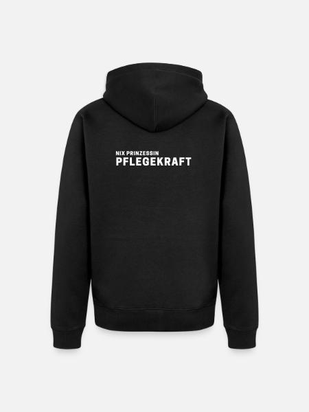 pfleger pflege krankenschwester geschenk arbeit - Unisex Premium Bio Zip Hoodie - Schwarz