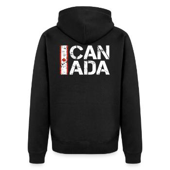 Canada - Veste à capuche bio Premium Unisexe - noir - Dos - Nico (187cm)