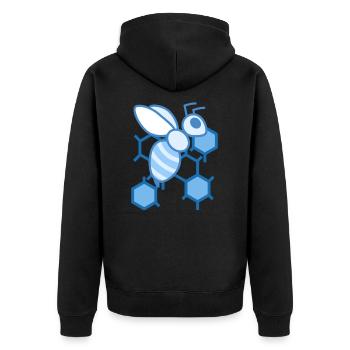 abeille - Veste à capuche bio Premium Unisexe - noir - Dos - Nico (187cm)