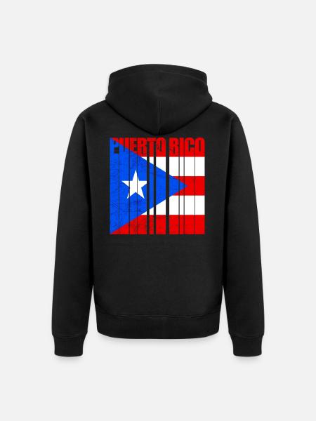 Puerto Rico - Unisex Premium Organic Zip Hoodie - black
