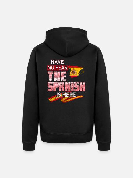 Funny Spaniard - Unisex Premium Organic Zip Hoodie - black