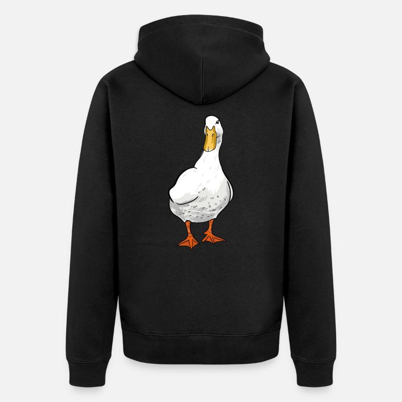 canard - Veste à capuche bio Premium Unisexe - noir