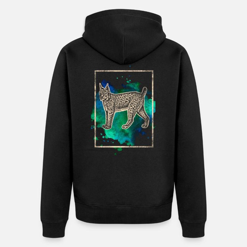 Lynx - Veste à capuche bio Premium Unisexe - noir