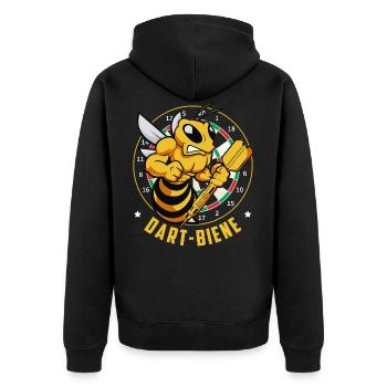 Dart Darts Players Play Dart Dart Championship G - Unisex Premium Organic Zip Hoodie - black - Back - Nico (187cm)