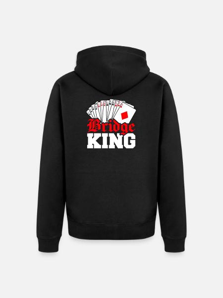 Bridge King - Unisex Premium Bio Zip Hoodie - Schwarz