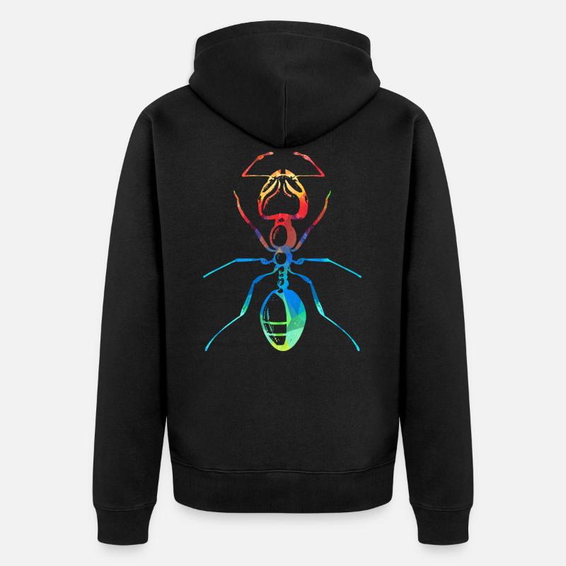 Fourmi - Veste à capuche bio Premium Unisexe - noir