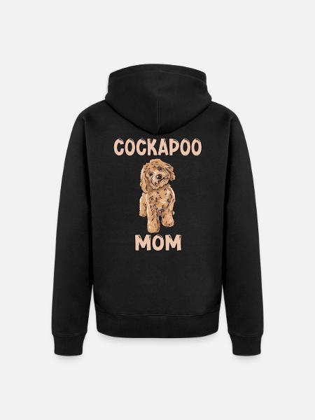 Maman Cockapoo - Veste à capuche bio Premium Unisexe - noir