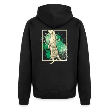 Suricate - Veste à capuche bio Premium Unisexe - noir - Dos - Nico (187cm)