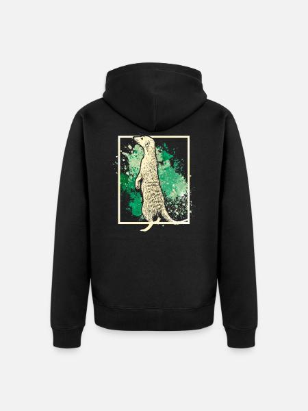 Suricate - Veste à capuche bio Premium Unisexe - noir