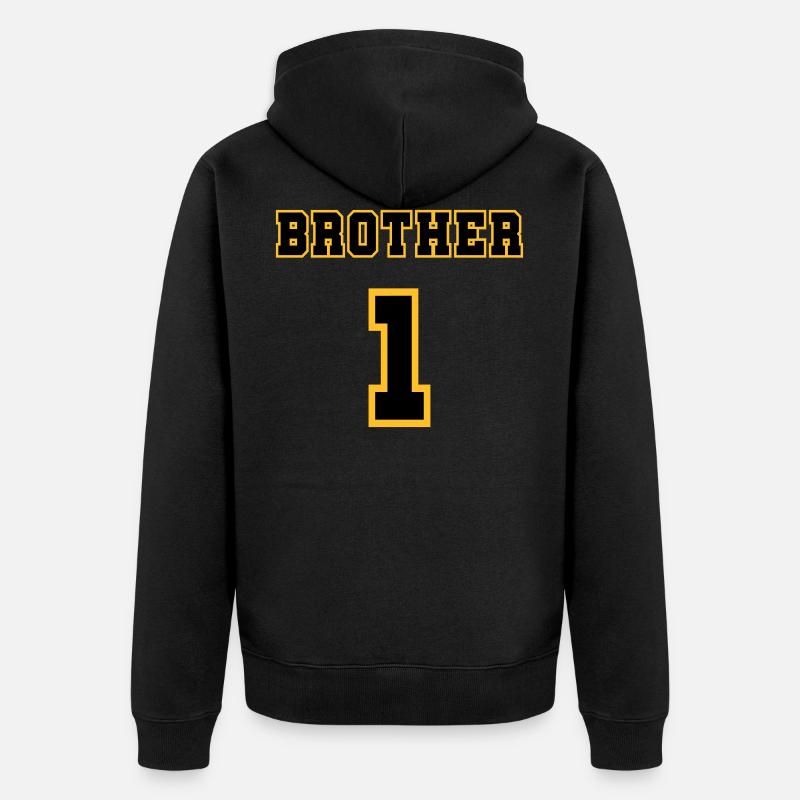 Brother 1 - Veste à capuche bio Premium Unisexe - noir