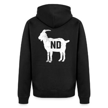 Tennis GOAT - Veste à capuche bio Premium Unisexe - noir - Dos - Nico (187cm)