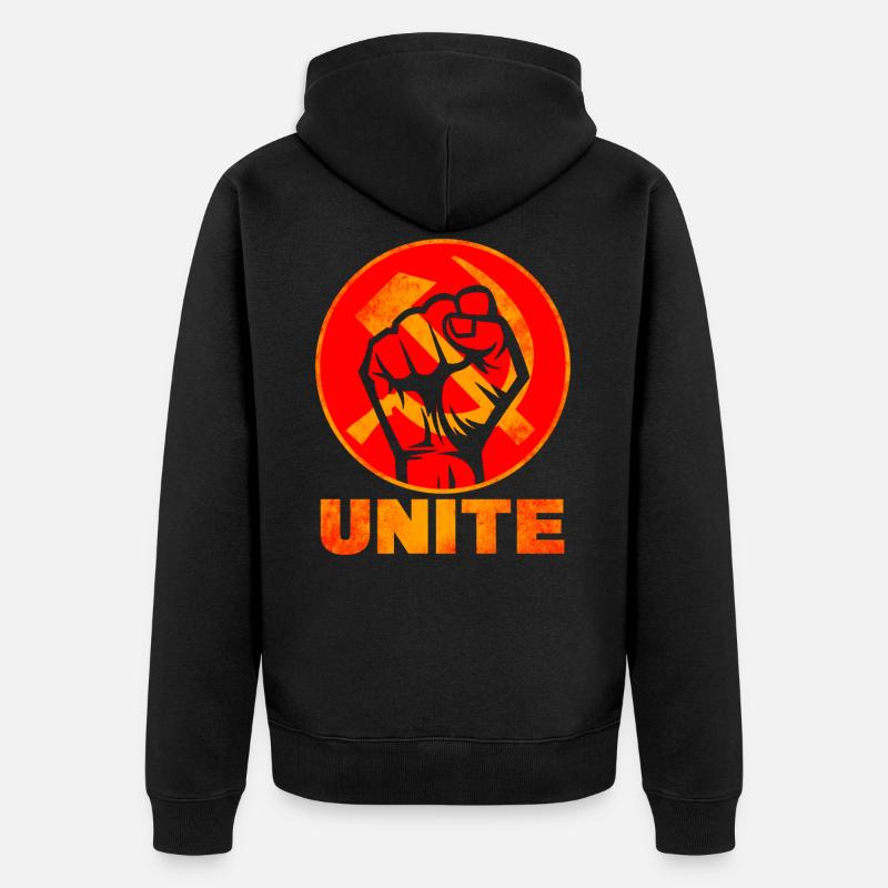 Kummunisme & Union soviétique - Veste à capuche bio Premium Unisexe - noir