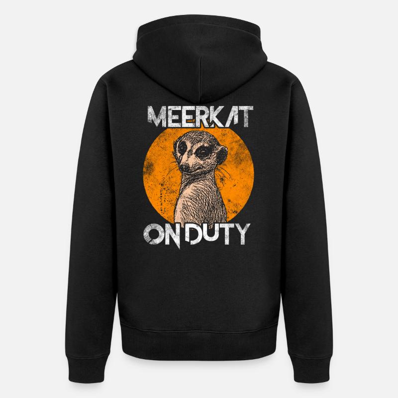 Suricate - Veste à capuche bio Premium Unisexe - noir