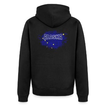 Alaska - Veste à capuche bio Premium Unisexe - noir - Dos - Nico (187cm)