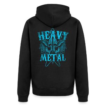Heavy Metal - Veste à capuche bio Premium Unisexe - noir - Dos - Nico (187cm)