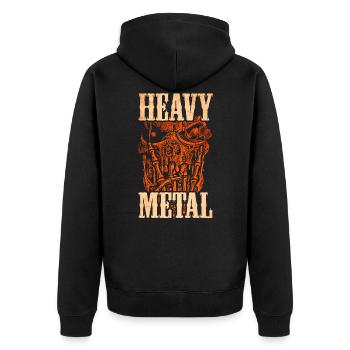 Heavy Metal Musique - Veste à capuche bio Premium Unisexe - noir - Dos - Nico (187cm)