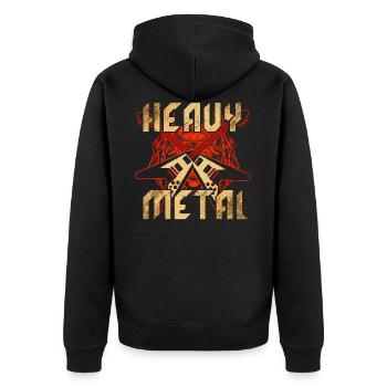 Métal lourd - Veste à capuche bio Premium Unisexe - noir - Dos - Nico (187cm)