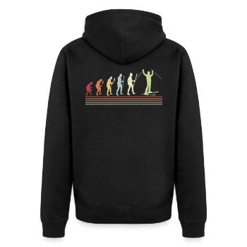 Ski Evolution Skis Hiver - Veste à capuche bio Premium Unisexe - noir - Dos - Nico (187cm)