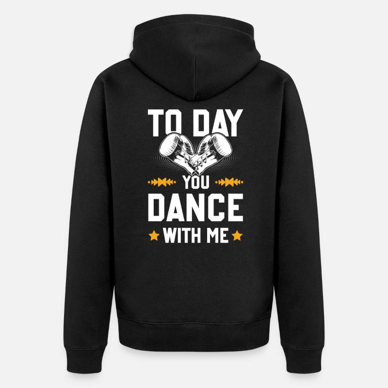 Boxen Boxing - Unisex Premium Bio Zip Hoodie - Schwarz