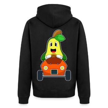 Voiture d’avocat - Veste à capuche bio Premium Unisexe - noir - Dos - Nico (187cm)