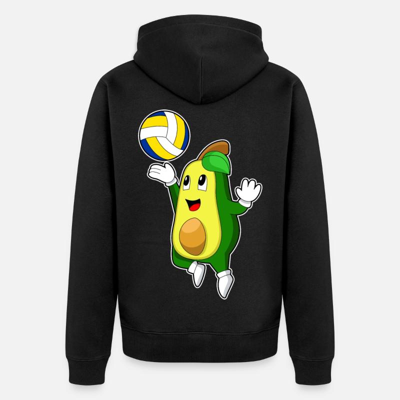 Avocat Volley-ball - Veste à capuche bio Premium Unisexe - noir