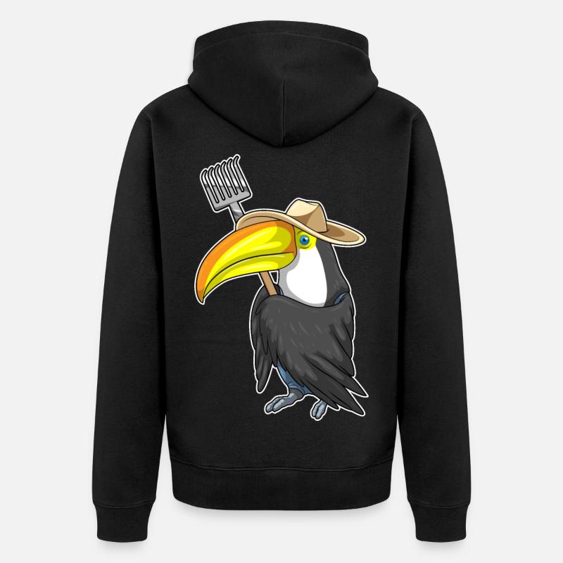 Ferme du Toucan Harke - Veste à capuche bio Premium Unisexe - noir