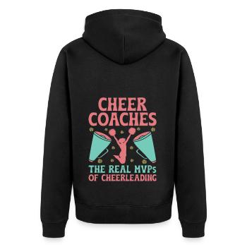 Cheerleading Coach Cheer Coach Cheerleader Cheer T - Veste à capuche bio Premium Unisexe - noir - Dos - Nico (187cm)