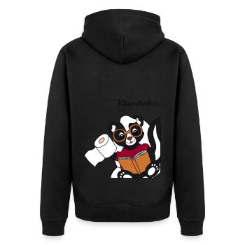 Skunk Pixie Smartass - motif amusant - Veste à capuche bio Premium Unisexe - noir - Dos - Nico (187cm)