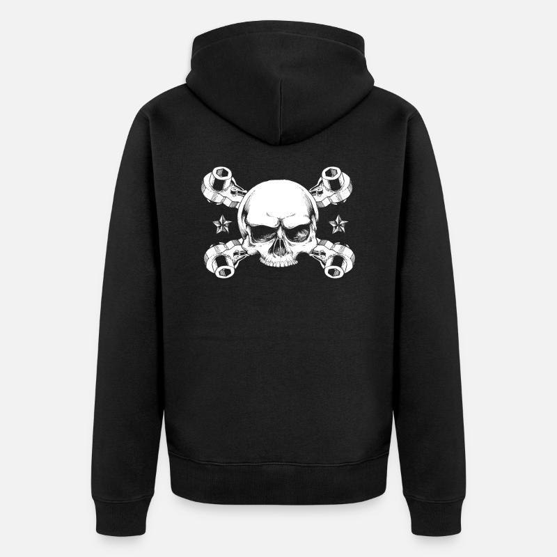 Échafaudages - Veste à capuche bio Premium Unisexe - noir