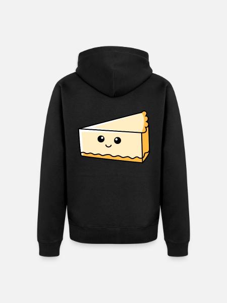 Cheesecake Comic - Unisex Premium Organic Zip Hoodie - black